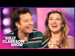 Jimmy Fallon Crowns Kelly Clarkson The GOAT In Hilarious Mic Drop!