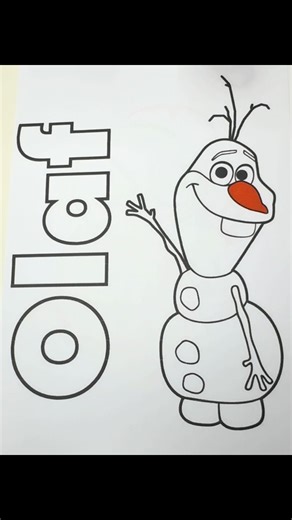 Satisfying Colouring Page with Olaf