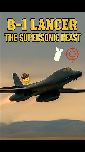 B-1 Lancer: The Supersonic Bomber with Swing-Wings! #b1lancer #youtubeshorts