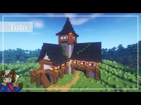 Minecraft | Comment construire une Grande Maison de Maître Médiévale Réaliste | Tutoriel Facile