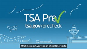 Signing up for TSA PreCheck®? Check out this video on using an authorized website. Be sure to look for .gov at the end of the web address before providing your information. #TravelWithEase | Transportation Security Administration - TSA