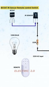 3.7K views · 54 reactions | BC547 IR Sensor Remote control Switch ON_OFF #viral #sensor #electricalwork | Electric 2.0 | Facebook