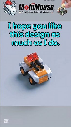 This Mini LEGO Tank Actually Snaps Together! 🤯🎖️ #lego