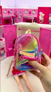 Satisfying With Unboxing Barbie Pink Wardrobe Playset Toys, ASMR Video