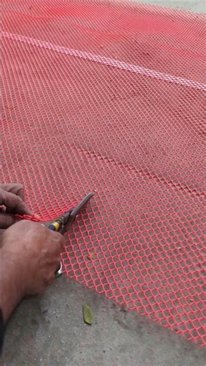 How to cut the net #cut #netting #pigeonhouse