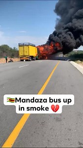 Zim bus 🚌 (Mandaza Bus) was reduced to ashes in its way to Harare. Be safe this festive season 🙏 and always check on your relatives | Digital Telegraph Zw