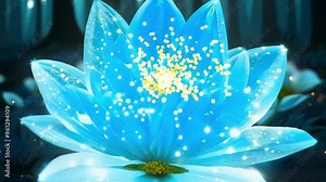 Luminous flower with intricate connections symbolizes the growth and potential of financial technology. This captivating image evokes a sense of progress and opportunity in the world of finance