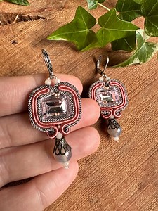 Soutache Earrings, “lux” Model, Gloriahmjewelry - Etsy