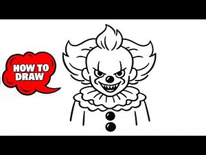 How to Draw Pennywise Step by Step 🎈 | Easy Horror Sketch Tutorial for Beginners