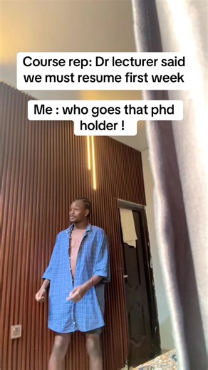 Course Rep Update: PhD Holders Resuming First Week