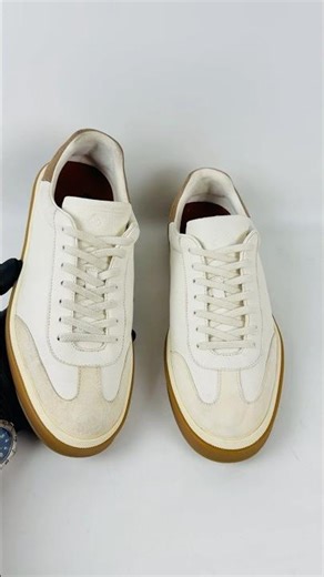 LORO PIANA Tennis Walk Suede Leather Sneakers (Size 41)