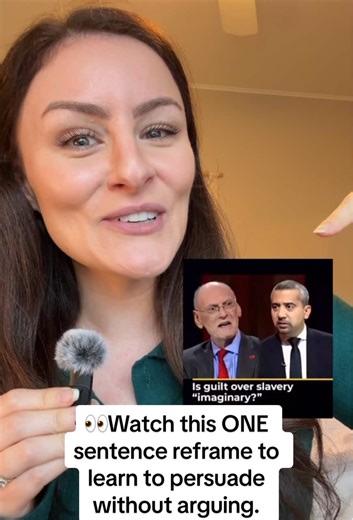 So, what do YOU think? 🤔 Did the interviewer successfully shift or at least loosen the author’s belief? — Mind you, these were ideas this author has published in his book! Given that, I think it’s a fair assumption to say, this belief was likely deeply held, so to see him move his language at all, at least I think, speaks volumes. Follow @heyjencasey for more subconscious education. 🎥 @aljazeera #subconsciousmind #subconsciousreprogramming #reframe #sleightofmouth #neurolinguisticprogramming