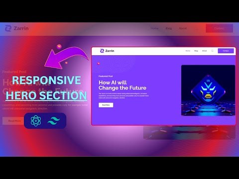 How To Make Responsive Hero Section in React Js | Part 2