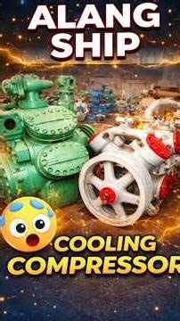 😱 alang ship cooling compressor 😱#alang #compressor #colingcompressor