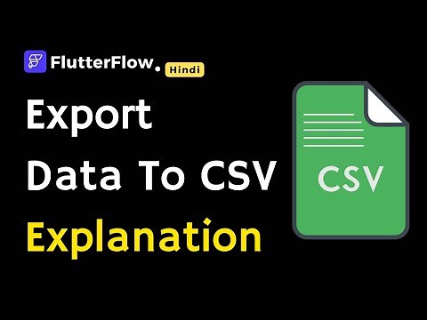 Export Firebase Data to CSV in FlutterFlow | Step-by-Step Flutterflow Tutorial