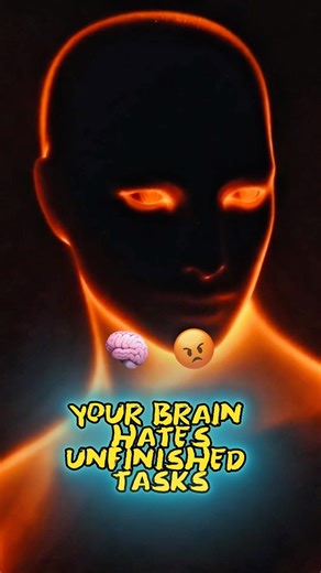 Why Your Brain Hates Unfinished Tasks #psychology #brain #mindset #humanbehavior #brainfacts #shorts