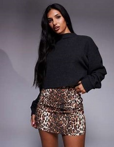 ASOS DESIGN mini skirt in leopard print | ASOS