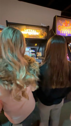 I would like to thank the local business classes that came into Vintage Vault Arcade this morning to learn about our family run business! I love being able to be a part of the community and I hope that I can inspire some of these kids to start their own business one day. The next class is coming in soon! The arcade will be open to the public at 11:00am today until 4pm. Come have some fun with us! 👾🕹️😎 | Vintage Vault Arcade