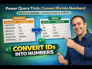 Power Query Trick: Remove Text and Leading Zeros from IDs