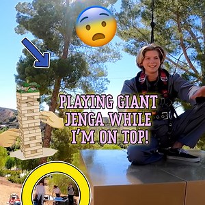 We're Playing GIANT vs. Tiny Game of Jenga 🏗️ | Dangie Bros