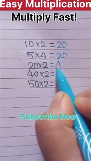 Easy Multiplication Multiply Fast can you solve#easy math#basic #math#shorts#shortsfeed#viral#video#