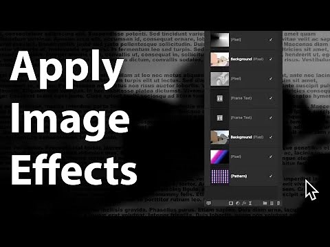Affinity Photo : How To Use Apply Image And Filters Tutorial