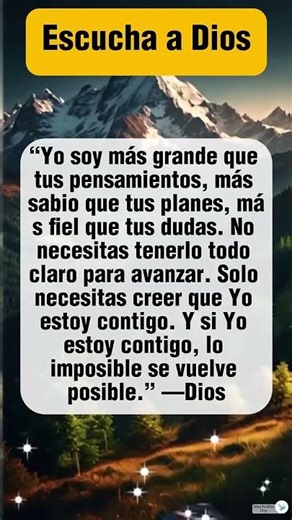 Dios es mas grande que tus pensamientos