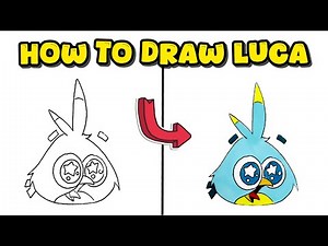 How to Draw Luca from Angry Birds – Step-by-Step Game Character Art