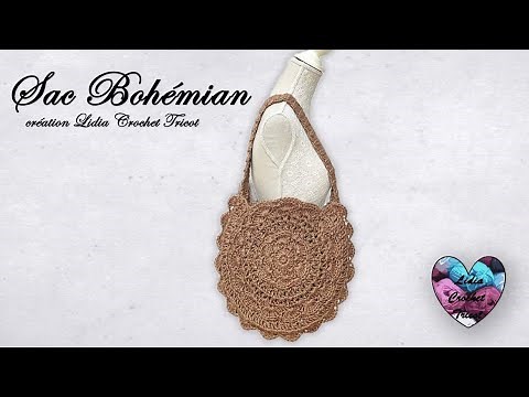 Sac "BOHÉMIAN" Crochet Bohème "Lidia Crochet Tricot" #tutofacile #tutocrochet Panier