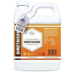 33rd Parallel | DIMETHICONE Oil (32 oz) 100% Pure, Cosmetic Grade | Widely Used in Moisturizers, Lotions, Primers, Foundations, Hair Products, Sunscreen, Wound Care | 32 Ounces