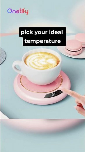 Keep Your Coffee Hot All Day ☕ | USB Smart Mug Warmer with Digital Display