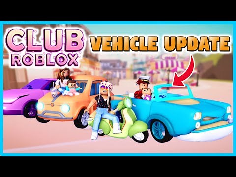 HOW TO GET VEHICLES IN CLUB ROBLOX! (CLUB ROBLOX VEHICLE UPDATE) *CARS + SCOOTER*