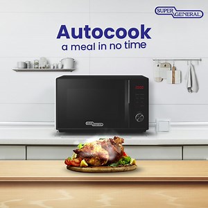 🍲✨ Craving a hassle-free cooking experience? Our Super General microwave ovens are here to make your kitchen adventures a breeze. 🌬️💫​ ​ 🕒 Hit the autocook button, sit back, and let the magic happen. From hearty casseroles, pizzas to delectable desserts, your favorite dishes are just a button away!​ ​ Let Super General Ovens be your kitchen companion! 🎉✨ . . . . #CookingMadeEasy #SuperGeneralMagic #AutocookDelights | Super General