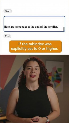 Keyboard focusable scroll containers