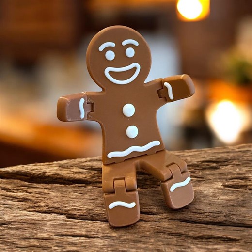 Poseable Gingerbread Man I Gingerbread Cookie Decoration I Holiday Table Mantle Decor I Flexible Gingerbread Man Figure I Stocking Stuffer - Etsy