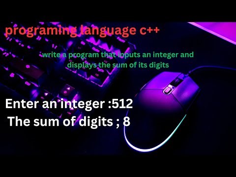 Write a program that inputs an integer and displays the sum of its digits || program 6.6 || in urdu