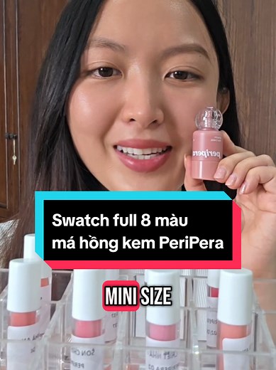 Review Màu Má Hồng Kem PeriPera Đầy Đủ