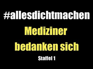 Mehrere Ärzte und Psychologen haben eine Video-Serie gestartet, in der sie den Schauspielern von #allesdichtmachen ihre Unterstützung ausdrücken. 🙏🌹 Anbei alle bisherigen Clips in einem Stück. Quelle: danke-allesdichtmachen (Youtube) P.S.: Die ersten 2 Videos sind leider asynchron, 2-3 andere Videos brechen mittendrin ab - das ist aber bei den Originalen auch so. Sehen wir es als „ärztlichen Kunstfehler“! 😉 | Prüfe alles, glaube wenig, denke selbst.