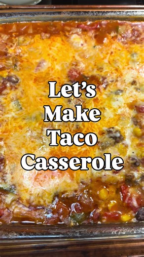 Weeknight taco casserole that always hits 🌮🧀 One pan, hearty, and loaded with flavor. Ground beef browned with mushrooms, onion, bell pepper, zucchini, and garlic, then mixed with taco seasoning, black beans, corn, tomatoes, rice, and bone broth. Finished with a generous layer of shredded cheddar and baked until bubbly and golden. You can use pre-cooked rice to save time, or dry rice and let it cook right in the casserole. Either way works. Cover to bake, uncover at the end for melty, slightly