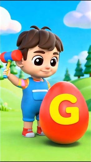 ABC Song for Kids! 🍇 (E-H) | Fun Alphabet Surprise Eggs | Nursery rhymes #Shorts