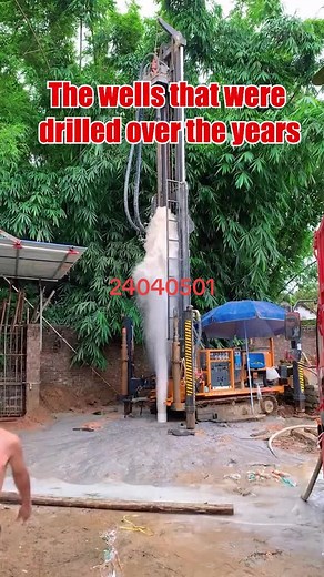 The wells that were drilled over the years#fyp #driling #water #drilingrigmachine