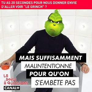 52K views · 225 reactions | Quand Laurent Lafitte se transforme en Le Grinch ! | La Boîte à Questions | Facebook