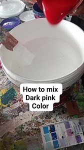 592K views · 7.7K reactions | Dark pink color semi gloss latex #darkpink #color #semiglosslatex #bulletinred #white #lilac #fbreelsfypシ゚ #paintmixingcolor | Roger Ursal Verano | Facebook