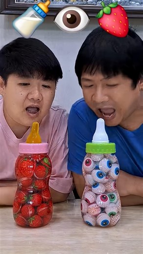 Real VS Jelly Big Bottle Candy#funny #comedy #ฮ่าๆตลกๆ #ตลก#shortsviral