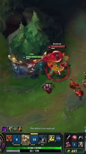 Ez 1v1s Vs Renekton!😎#leagueoflegends #gnarclips #gnar #shorts