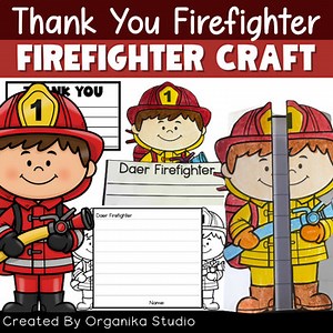 Firefighter Thank You Card | Firefighter Craft