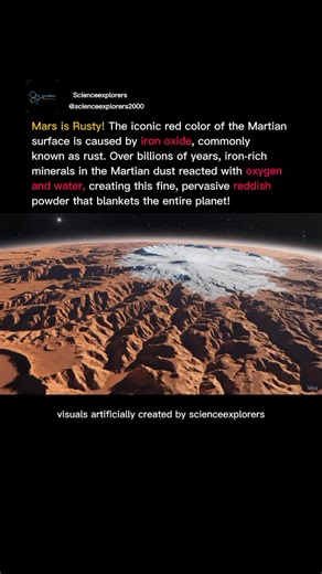 Everyone calls it the Red Planet, but do you know why? The shocking simple answer is RUST! We explain how iron on Mars oxidized (rusted) over billions of years to create the dust that covers the entire planet! #Mars #RedPlanet #SpaceFacts #Rust | Science Explorers