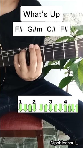 How to play in ALL KEYS: What’s Up - Key: F# (F sharp Major) #part7