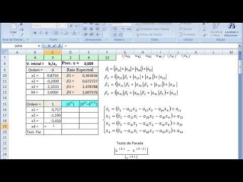Método de Gauss-Seidel no Excel