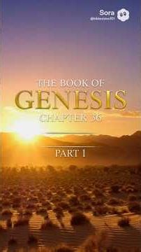 Book of Genesis Chapter 36 part 1 Esau’s Descendants #bible #genesis #esau #god #fyp